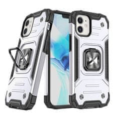 WOZINSKY Pouzdro Wozinsky Ring armor pro Apple iPhone 12 Mini -Stříbrná KP9132