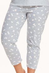 TARO Dámské pyžamo 2601 Hera grey plus + Ponožky Gatta Calzino Strech, grafitová, 5XL