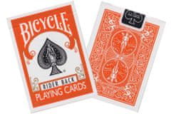 Bicycle Rider back orange - hrací karty
