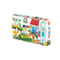 Mochtoys Mochtoys Stavebnice Ježky Pin Bricks Farma V Kartonu 100 El. + 3 Figurky