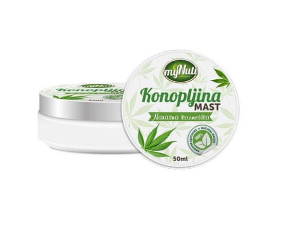 My Nuti Konopná mast na suchou pokožku, přírodní mast, 50 ml x2 kusy (100 ml)