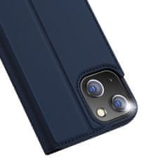 Dux Ducis Skin Pro knížkové kožené pouzdro na iPhone 13, modré