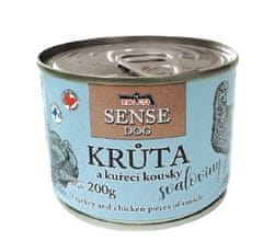 FALCO SENSE DOG krůta a kuřecí 6×200 g