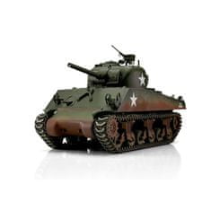 Torro RC tank PRO 1/16 RC M4A3 Sherman 75mm zelená kamufláž - infra IR