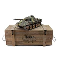 RC tank PRO 1/16 RC Panther G vícebarevná kamufláž - infra IR - Servo