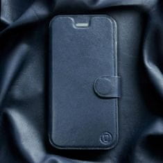 Mobiwear Luxusní kožené flip pouzdro na mobil Apple iPhone 13 - Modré - L_NBS Blue Leather