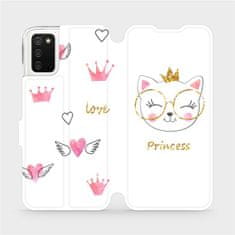 Mobiwear Flip pouzdro na mobil Samsung Galaxy A03s - MH03S Kočička princess