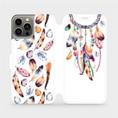 Mobiwear Flip pouzdro na mobil Apple iPhone 13 Pro - M003S Lapač a barevná pírka