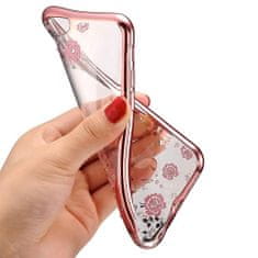 MobilPouzdra.cz Kryt Diamond Flower pro Samsung Galaxy S21 Plus rose , barva zlatá