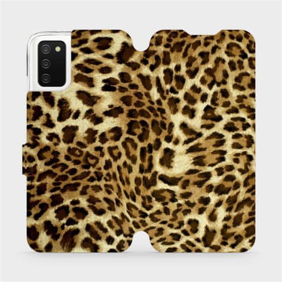 Mobiwear Flip pouzdro na mobil Samsung Galaxy A03s - VA33P Leopardí vzor