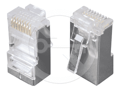 Solarix Konektor Solarix RJ45 CAT5E STP 8p8c stíněný neskládaný na licnu KRJ45/5SH