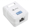 Solarix Zásuvka Solarix CAT5E STP 1 x RJ45 na omítku bílá SX108-5E-STP-WH