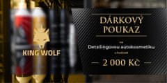 King Wolf dárkový poukaz Detailingová autokosmetika 2000kč