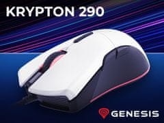 Genesis Myš Genesis Krypton 290, herní, optická, bílá