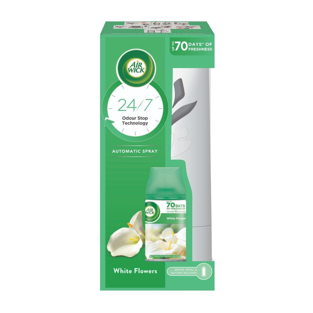 Air wick Freshmatic osvěžovač vzduchu + náplň Bílé květy frézie 250 ml