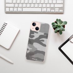 iSaprio Silikonové pouzdro - Gray Camuflage 02 pro Apple iPhone 13 mini