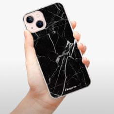 iSaprio Silikonové pouzdro - Black Marble 18 pro Apple iPhone 13