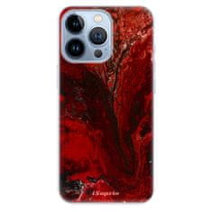 iSaprio Silikonové pouzdro - RedMarble 17 pro Apple iPhone 13 Pro