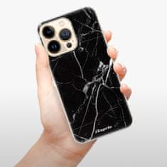 iSaprio Silikonové pouzdro - Black Marble 18 pro Apple iPhone 13 Pro