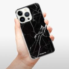 iSaprio Silikonové pouzdro - Black Marble 18 pro Apple iPhone 13 Pro