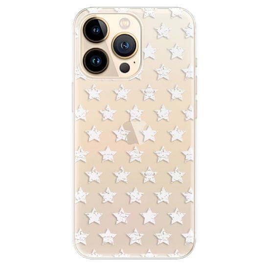 iSaprio Silikonové pouzdro - Stars Pattern - white pro Apple iPhone 13 Pro Max