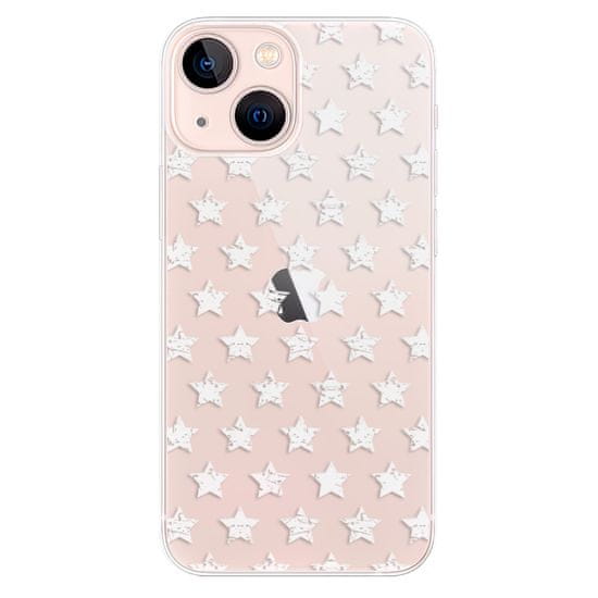 iSaprio Silikonové pouzdro - Stars Pattern - white pro Apple iPhone 13 mini