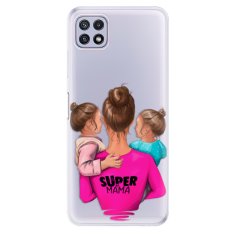 iSaprio Silikonové pouzdro - Super Mama - Two Girls pro Samsung Galaxy A22 5G