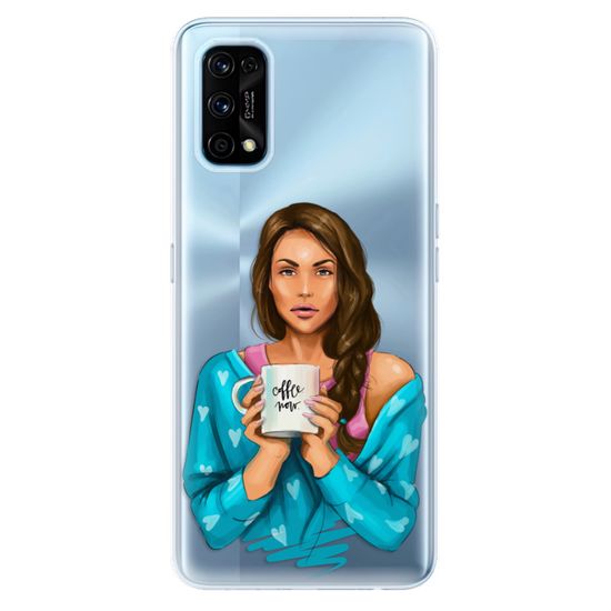 iSaprio Silikonové pouzdro - Coffe Now - Brunette pro Realme 7 Pro