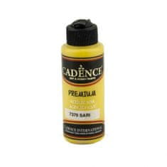 Aladine Akrylová barva Cadence Premium 120 ml - yellow sari hořčičná žlutá