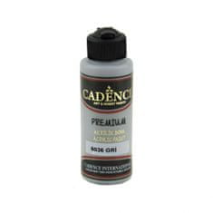 Aladine Akrylová barva Cadence Premium 120 ml - gray šedá