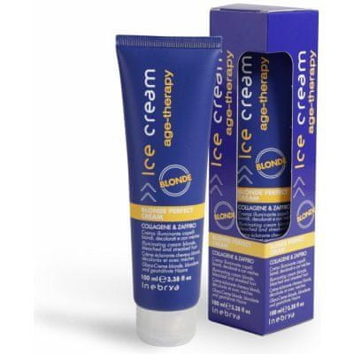 Inebrya Age-therapy Blonde Perfect Cream 100ml rozjasňující krém pro odbarvené, melírované a blond vlasy