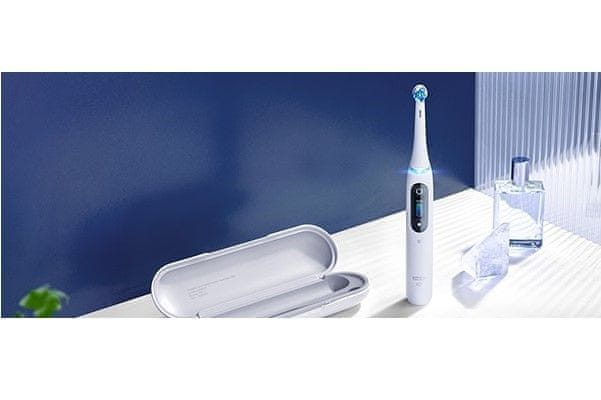 Oral-B iO– 8 električna četkica za zube, Braun dizajn, bijela