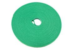 Value Stahovací páska 10mm, suchý zip, 25m, zelená (25.99.5251)