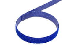 Value Stahovací páska 10mm, suchý zip, 25m, modrá (25.99.5254)
