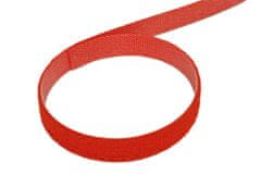 Value Stahovací páska 10mm, suchý zip, 25m, červená (25.99.5253)