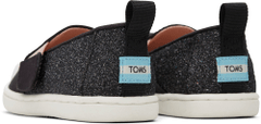 Toms Dětské černé espadrilky TOMS Tiny Alpargata Twin Gore 4/19