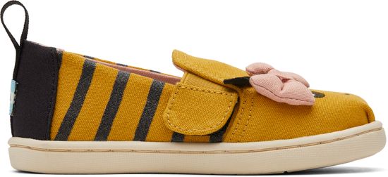 Toms Dětské žluté espadrilky TOMS Tiny Alpargata Twin Gore 4/19