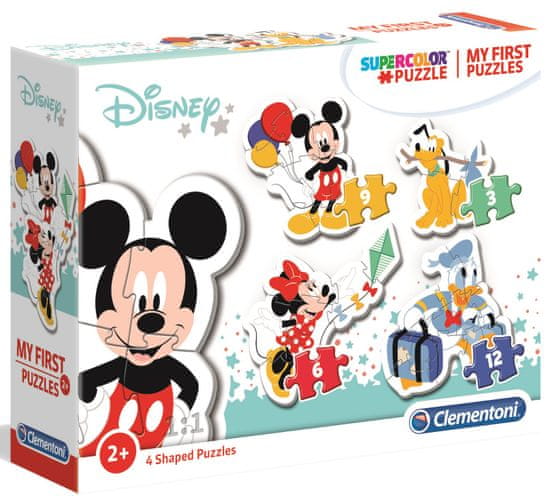 Clementoni Moje první puzzle Mickey Mouse 3+6+9+12 dílků