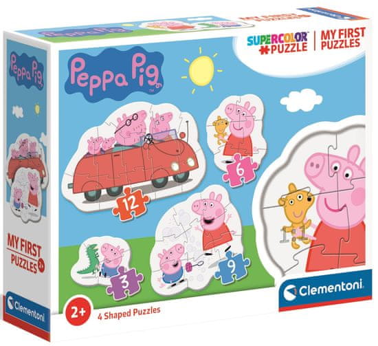 Clementoni Moje první puzzle Peppa Pig 3+6+9+12 dílků