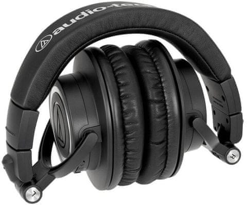  špičková sluchátka audio technica ath-m50xbt2 bluetooth kabelové připojení prémiová kvalita zvuku převodník da ak4331 výdrž na nabití 50 h ldac kodek 