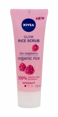 Nivea 75ml rice scrub glow bio raspberry, peeling