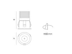 LED2 LED2 2250331 RAY M, W ZÁPUSTNÉ BÍLÉ 2250331