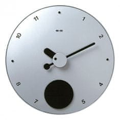 CONTRATTEMPO Aluminium - nástěnné hodiny