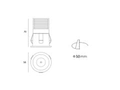 LED2 LED2 2250231 RAY S, W ZÁPUSTNÉ BÍLÉ 2250231