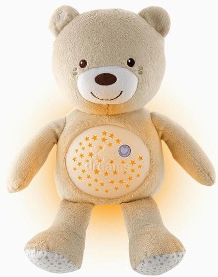 Chicco Medvídek s projektorem Baby Bear First Dreams - neutral 0m+