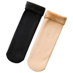 VivoVita Winter Socks – Teplé termoponožky s flísovou podšívkou (5 párů), béžová