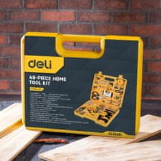 Deli Tools EDL1048J sada nářadí 48ks, žlutá