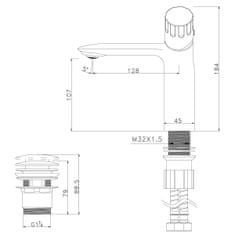 LEMARK LM5306C "WING" Umyvadlová baterie monolitická, chrom (Záruka 10 roky)