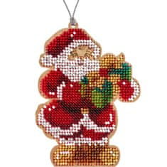 Kraftika 1pc santa claus seed beaded diy kit