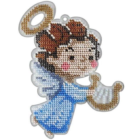 Kraftika 1pc music angel seed beaded diy kit